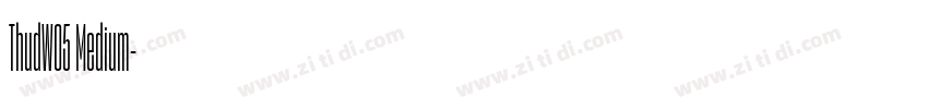 ThudW05 Medium字体转换